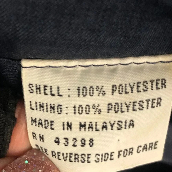 Neiman Marcus Navy Blue with Hot Pink Accents Trench Coat Raincoat - Picture 8 of 8